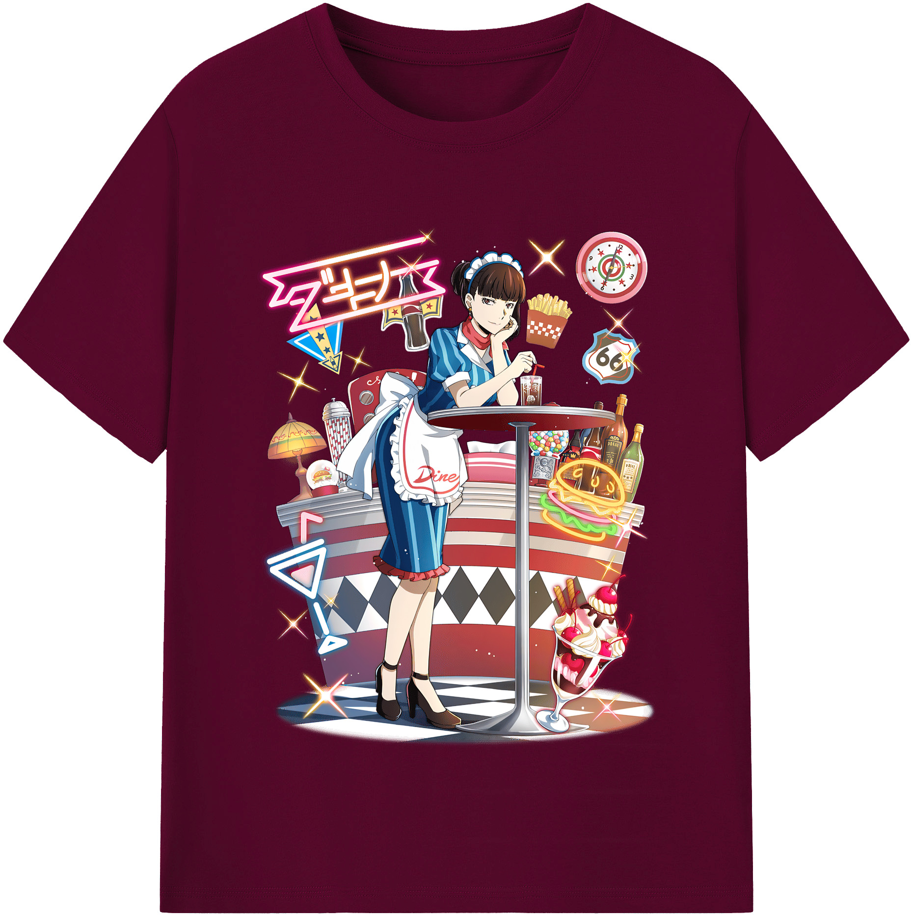 （画像用） 文豪ストレイドッグス Bungo Stray Dogs レディースカジュアルプリントTシャツ（綿100％）
